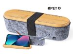 etui van bamboe en vilt glaston