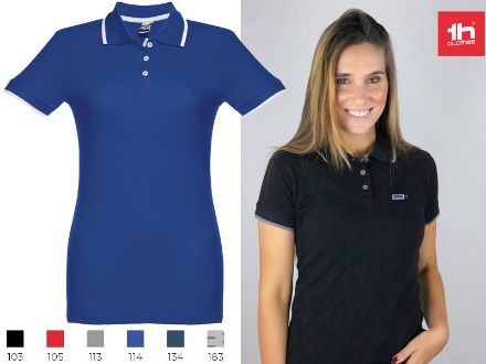 thc rome slim fit polo vooor vrouwen 195 gr katoen