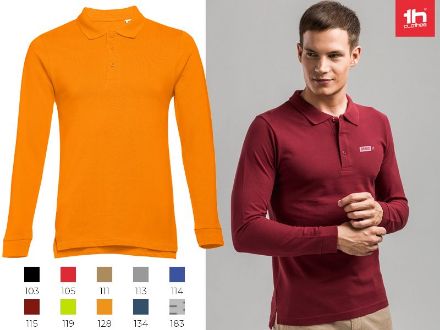 thc bern polo lange mouwen heren 210 gr katoen