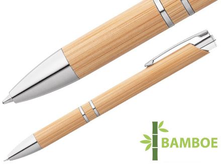 beta bamboo. bamboe balpen blauwschrijvend