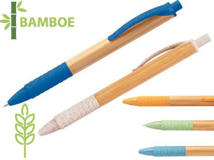 kuma. bamboe balpen blauwschrijvend