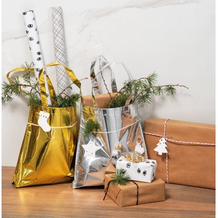 glimmende gelamineerde non-woven tas