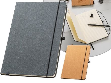 matisse. a5 notitieboekje gerecycleerd leder