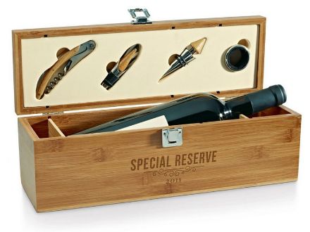 wijnset van bamboe syrah