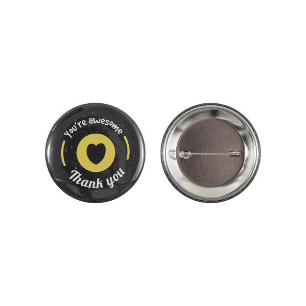 metalen button 56mm dubbel gezekerde speld custom