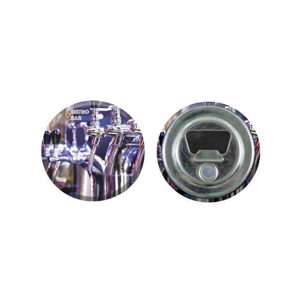 metalen button 56mm flesopener en magneet custom