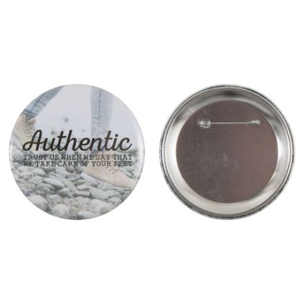 metalen button 75mm dubbel gezekerde speld custom