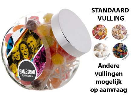 glazen pot 2 liter custom made