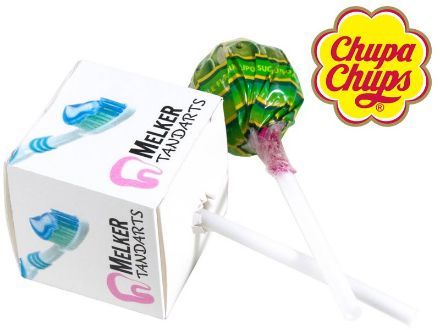 chupa chups lolly in vierkant doosje custom made