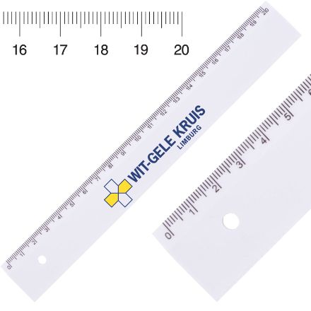 kunststof liniaal 200 mm