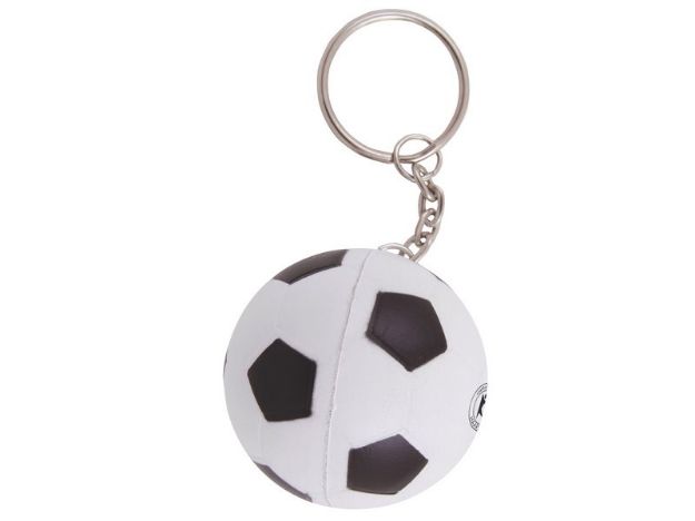 anti-stress voetbal met sleutelhanger