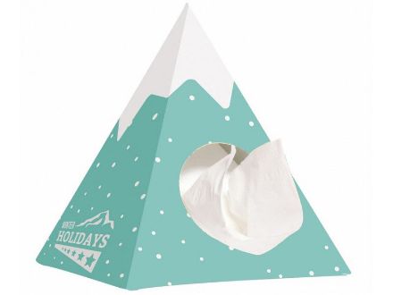 tissue box pyramide met 50 tissues