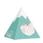 tissue box pyramide met 50 tissues