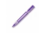 balpen s40 grip clear transparant - paars