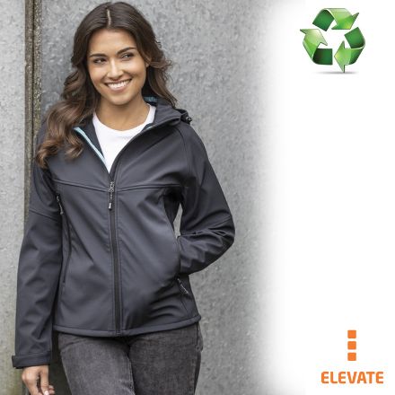 coltan dames grs-gerecycled softshell jack