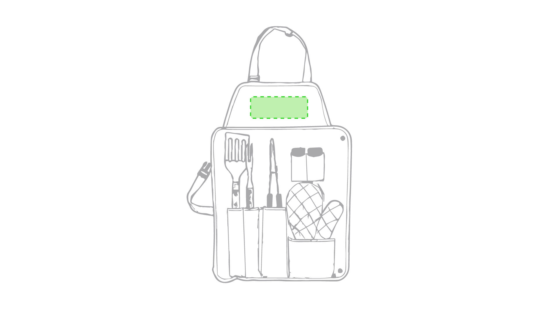 zeefdruk i (16 x 6 cm)