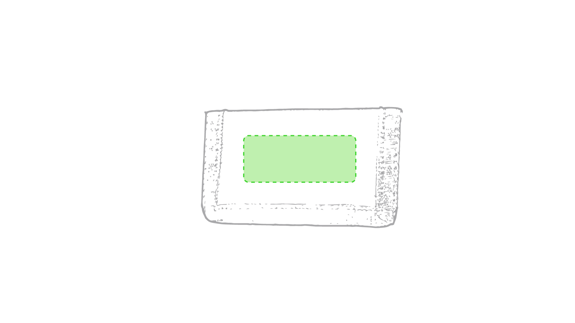 zeefdruk transferdruk (6 x 2,5 cm)