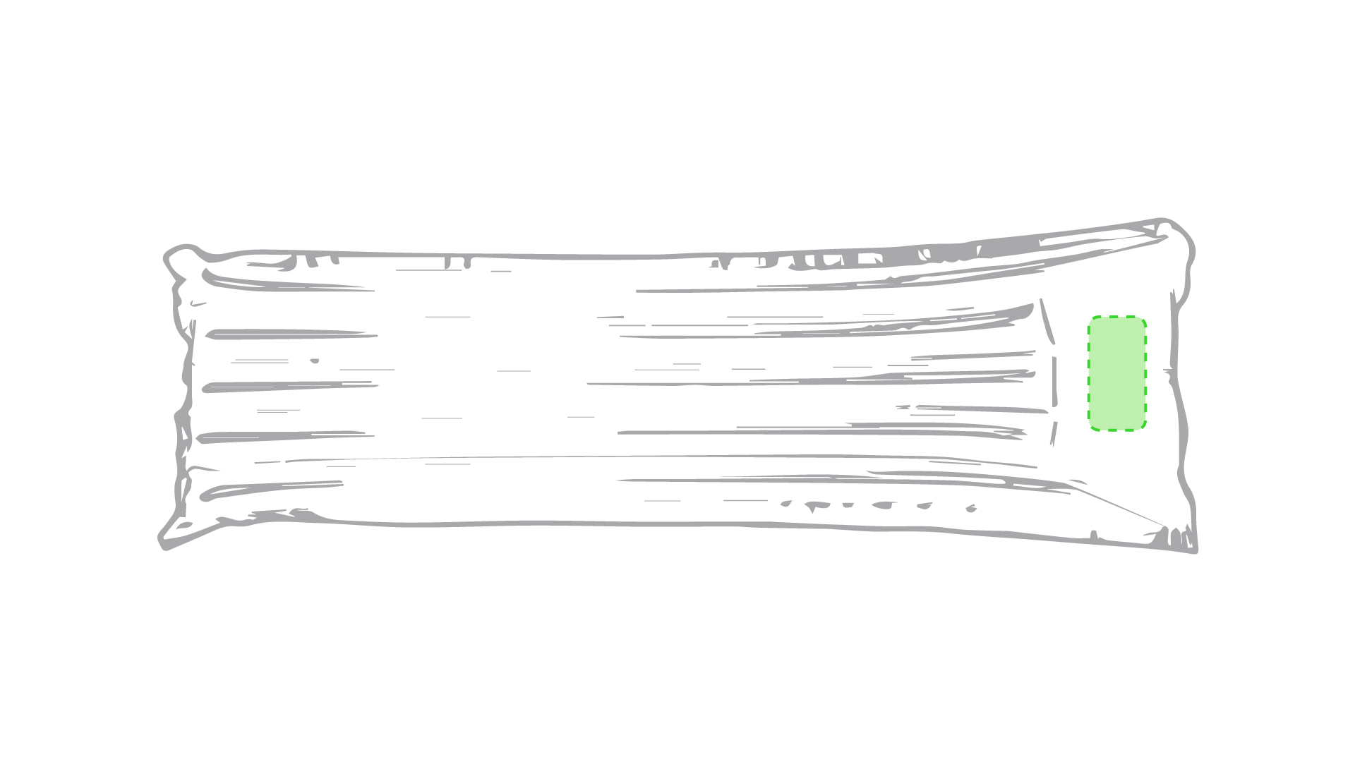 zeefdruk h (20 x 10 cm)