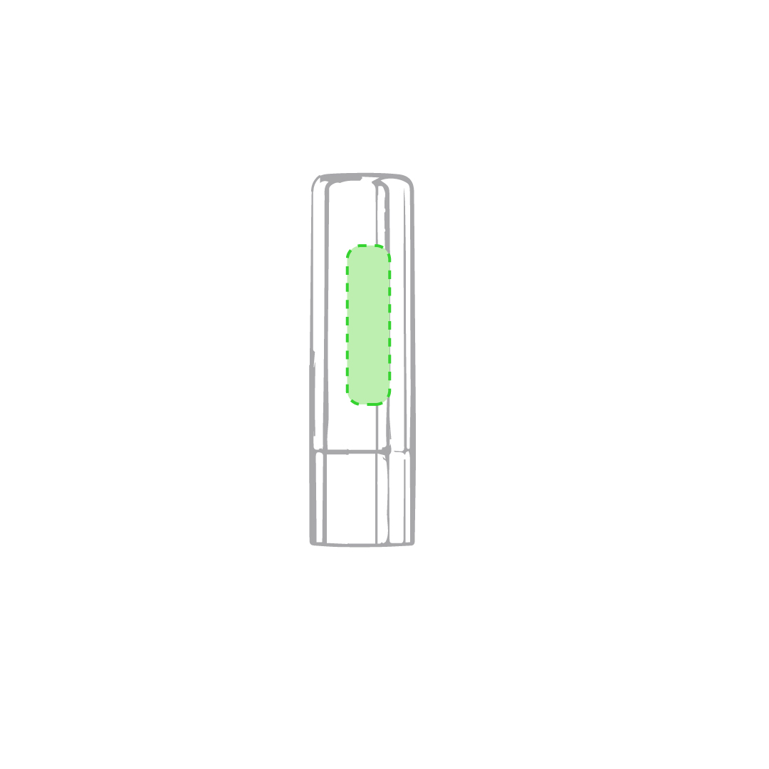 tampondruk c (3 x 0,8 cm)