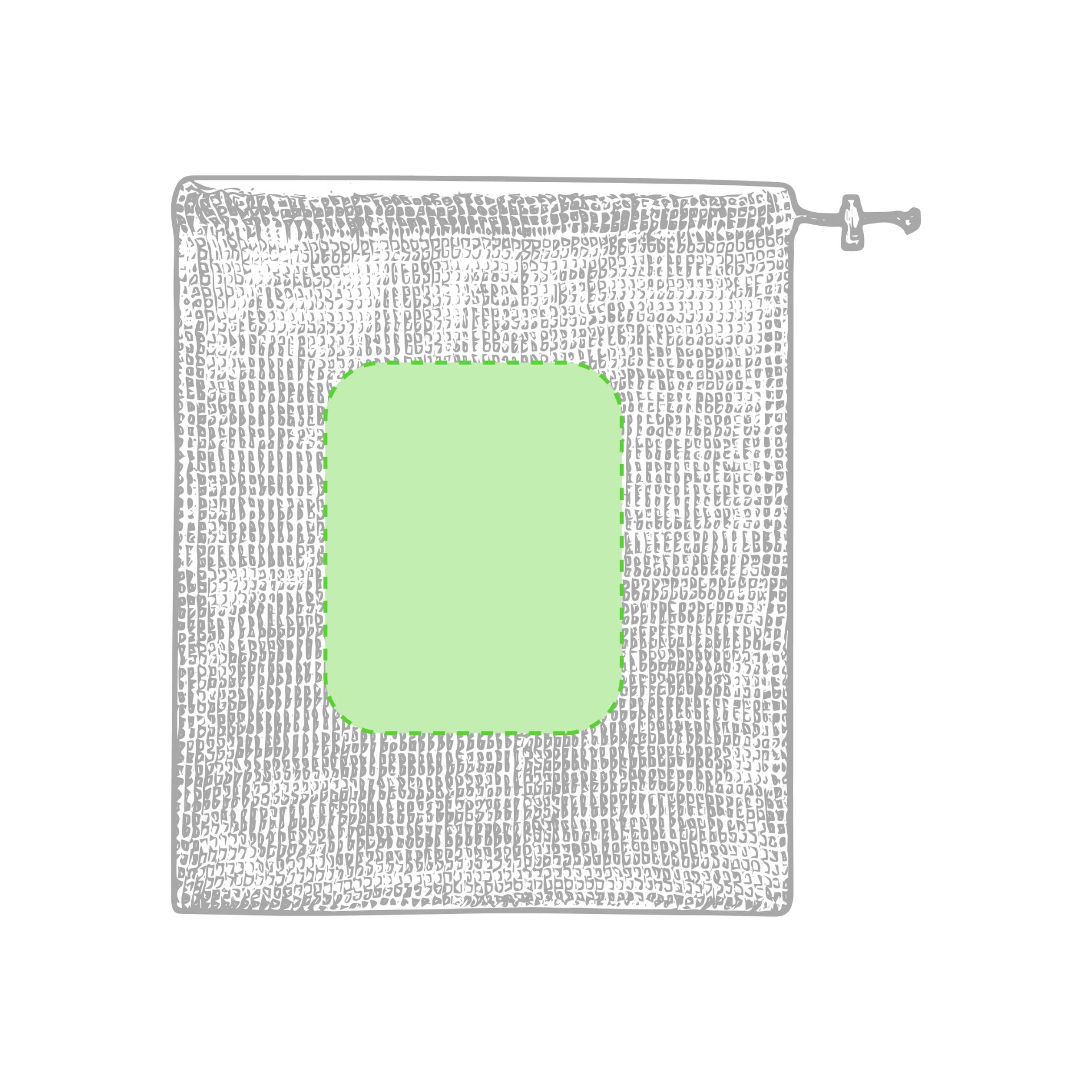 zeefdruk transferdruk (12 x 15 cm)