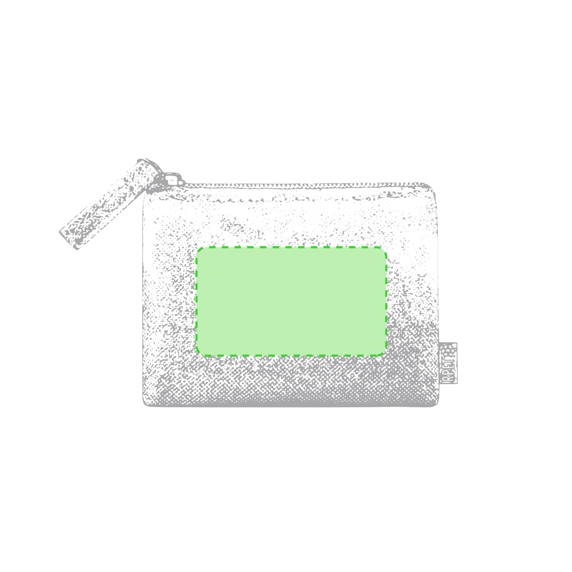 tampondruk/zeefdruk d (7 x 4 cm)