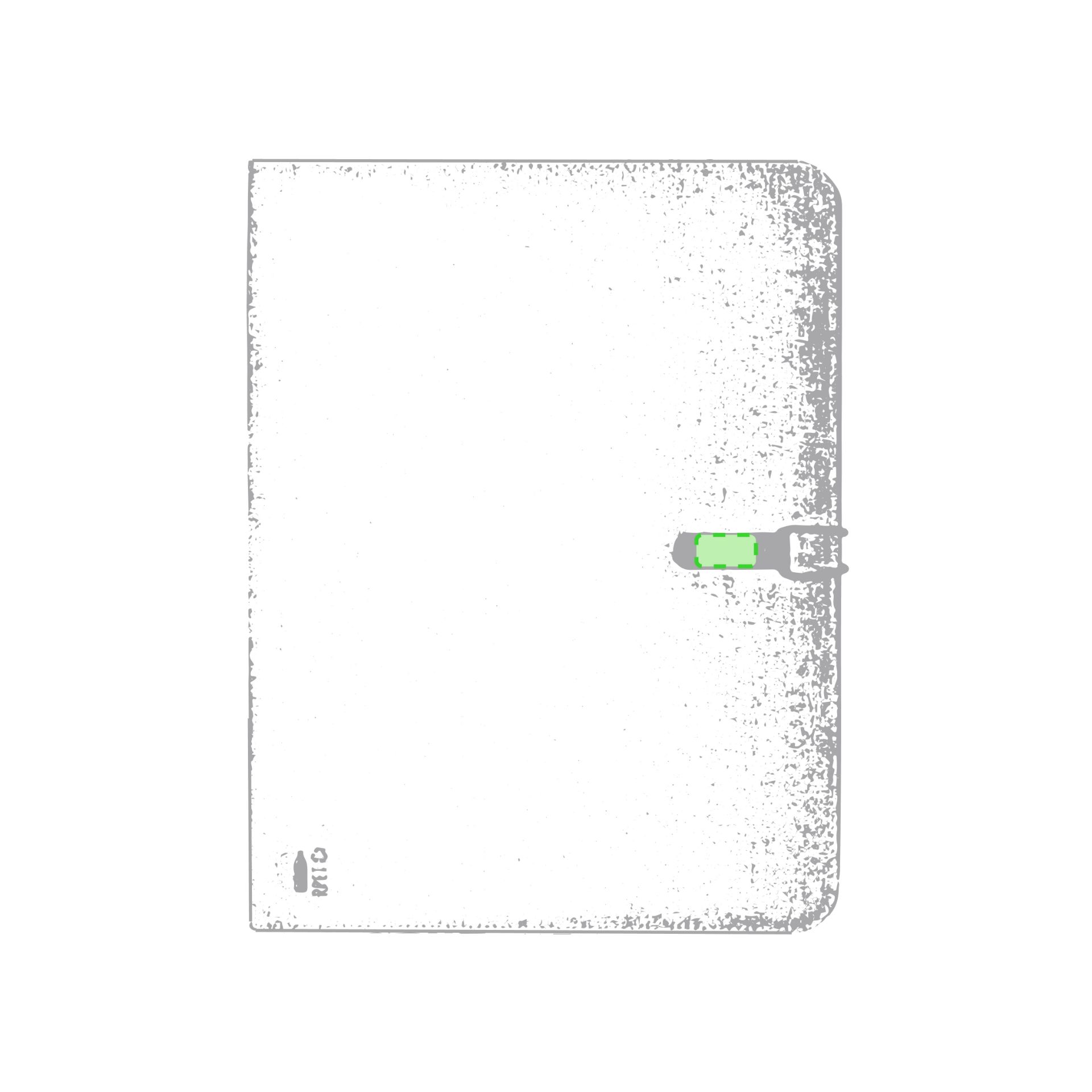 lasergravure (2,5 x 1 cm)