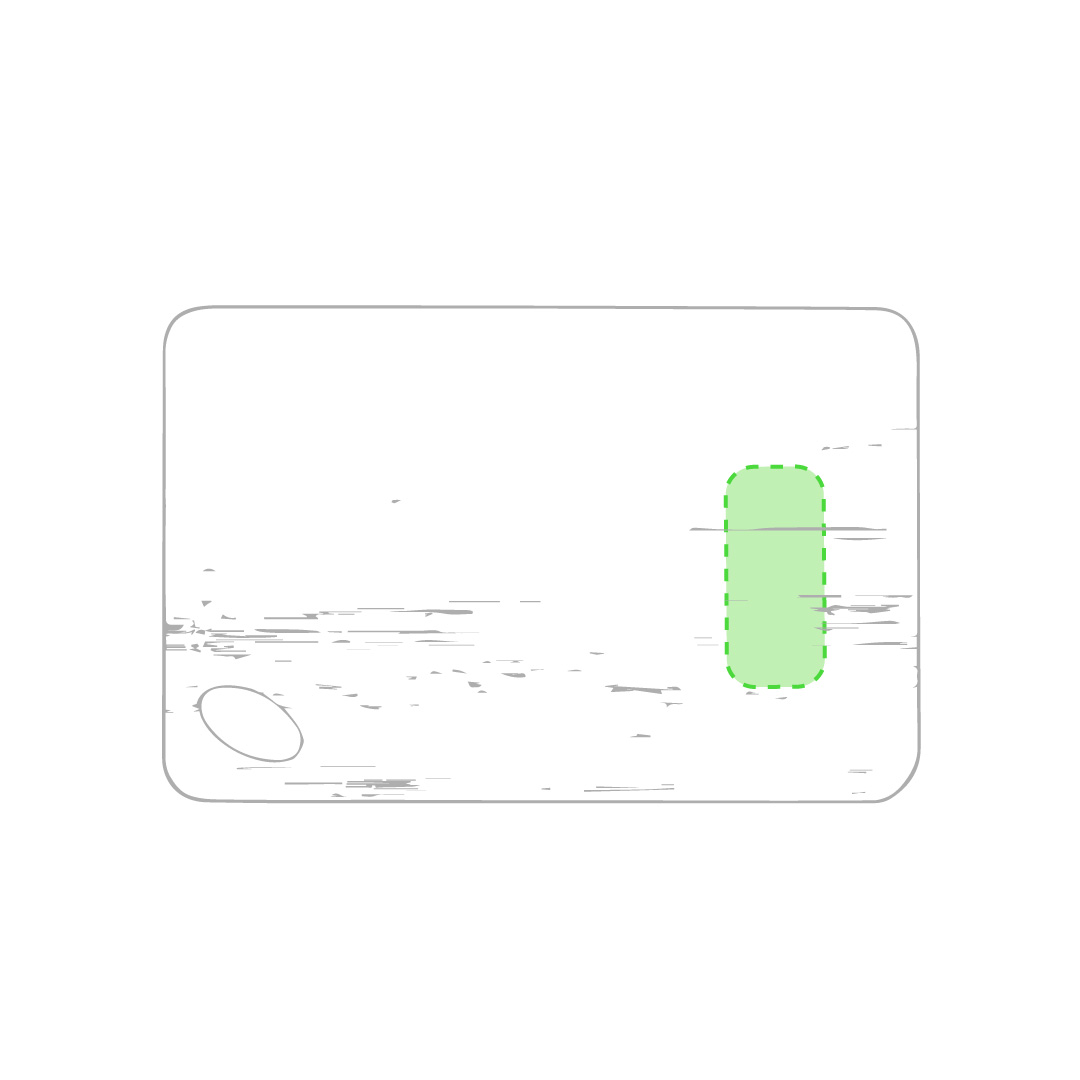 lasergravure (9 x 4 cm)