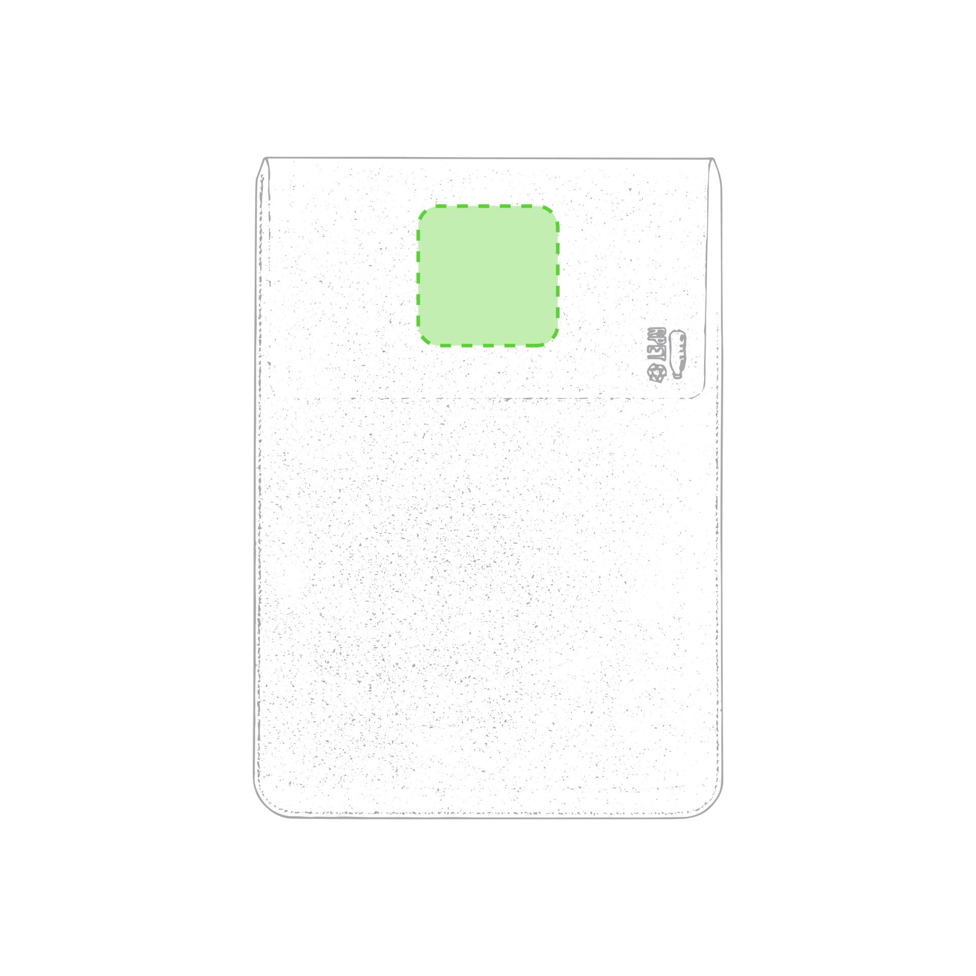zeefdruk transferdruk (8 x 8 cm)