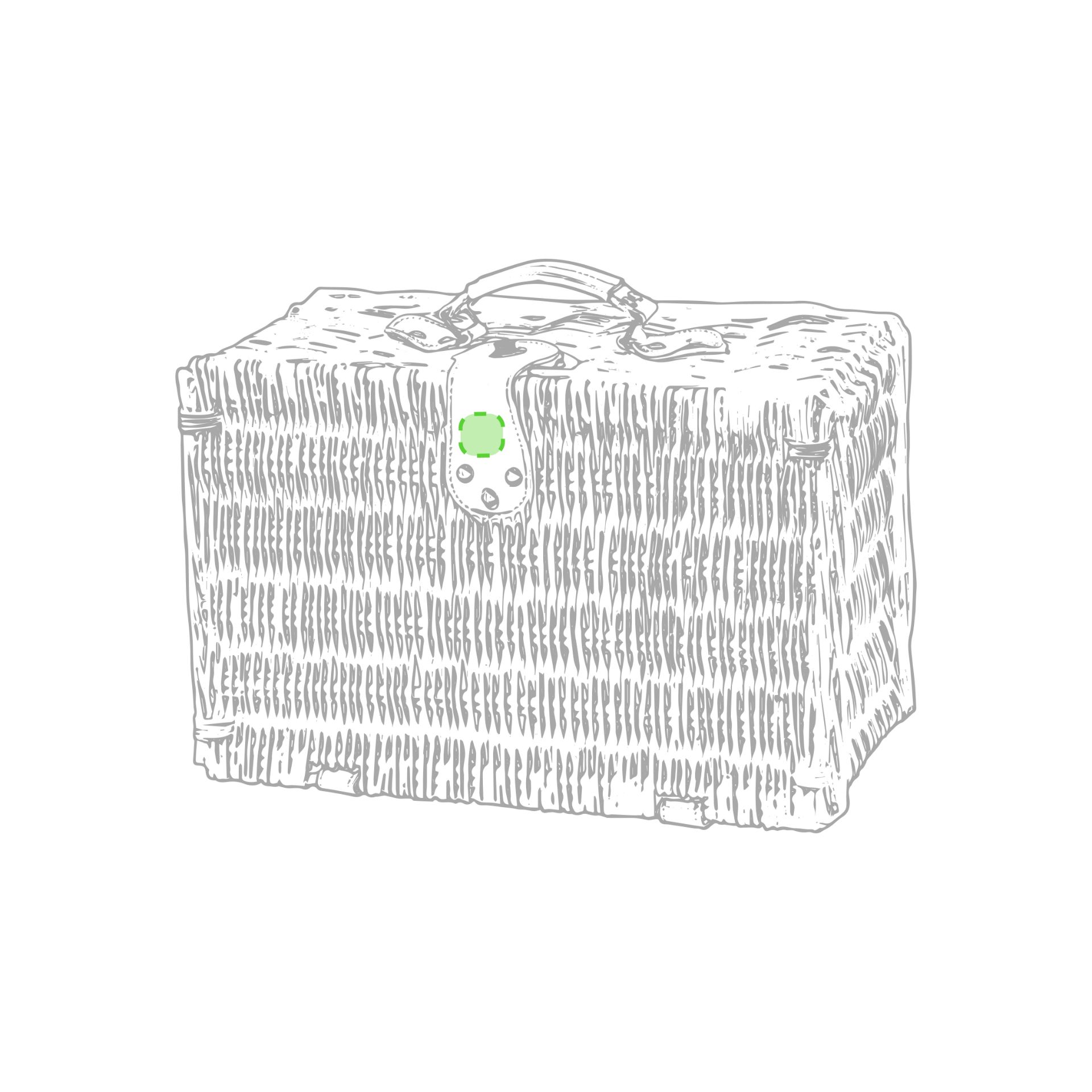 zeefdruk k (2,5 x 2,5 cm)