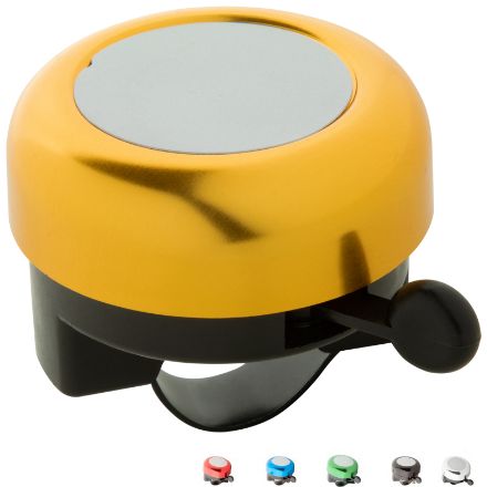 aluminium fietsbel met zilveren plaat.