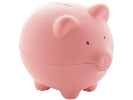 anti-stress artikel in de vorm van een varken.