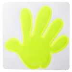 reflecterende sticker i.v.v. hand.