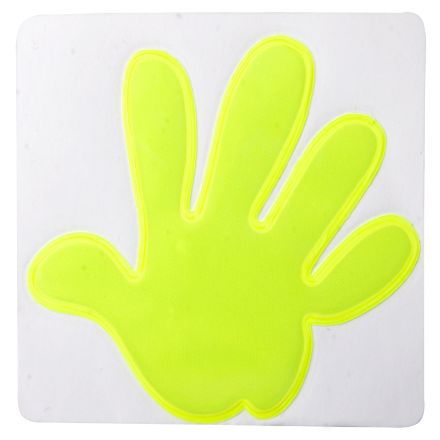 reflecterende sticker i.v.v. hand.