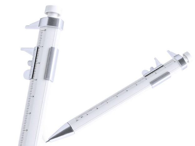 balpen met schuifmaat contal blauwe inkt