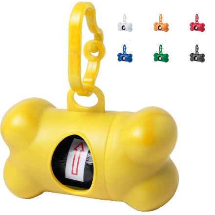 dispenser voor poepzakjes met karabijnhaak