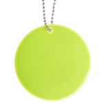 ronde reflecterende sleutelhanger.