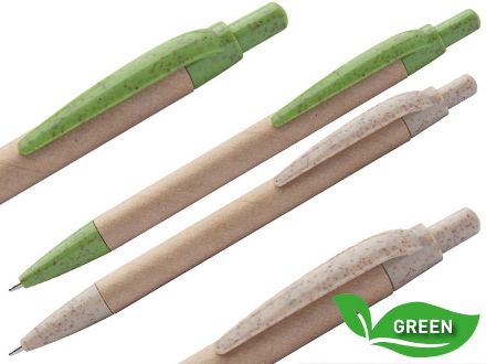 gerecycelde papieren balpen filax blauwe inkt