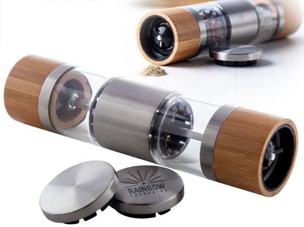 peper en zout molen bamboe 2-zijdig