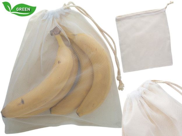 herbruikbare katoenen tas ecoshop