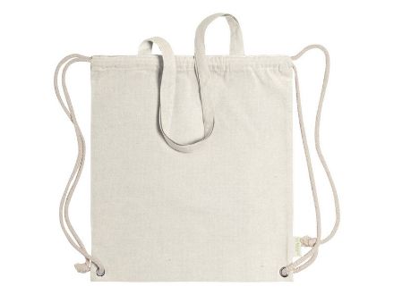 tas van gerecycled katoen met trekkoord feni