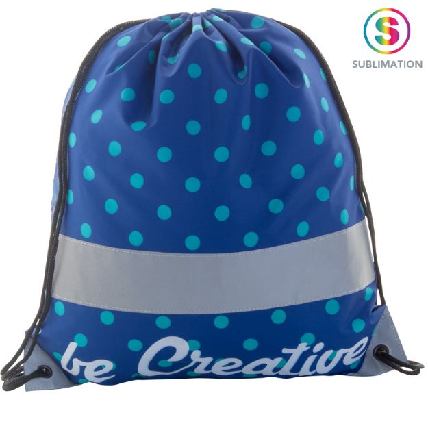 custom made reflecterende tas met trekkoord creada