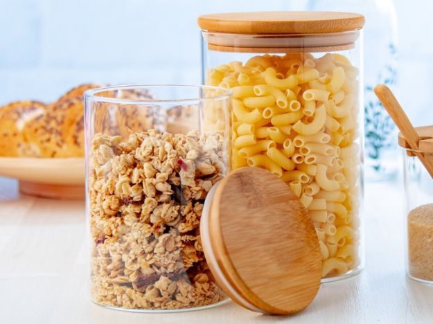 glazen voorraadpot momomi 1 liter