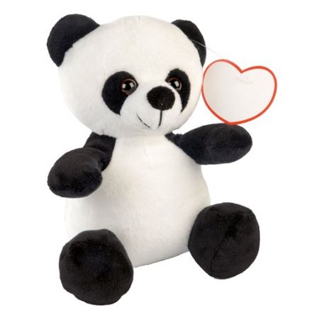 pluche panda inclusief kaartje om te bedrukken