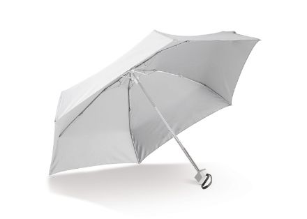 uiterst lichte opvouwbare 21 inch paraplu met hoes - wit