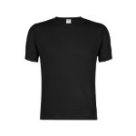 volwassene t-shirt katoen 130 gr. maten s tot xxl - zwart