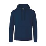 hooded sweater katoen en polyester - blauw