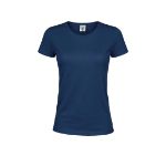 dames t-shirt 150 gr/m2 katoen maten: s-xxl - marine