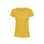 dames t-shirt katoen 180 gr/m2 maten:s tot xxl - goud