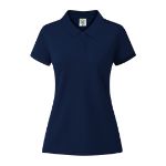 dames polo shirt katoen 180 gr/m2 maten: s-xxl - marine