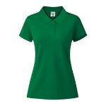 dames polo shirt katoen 180 gr/m2 maten: s-xxl - groen